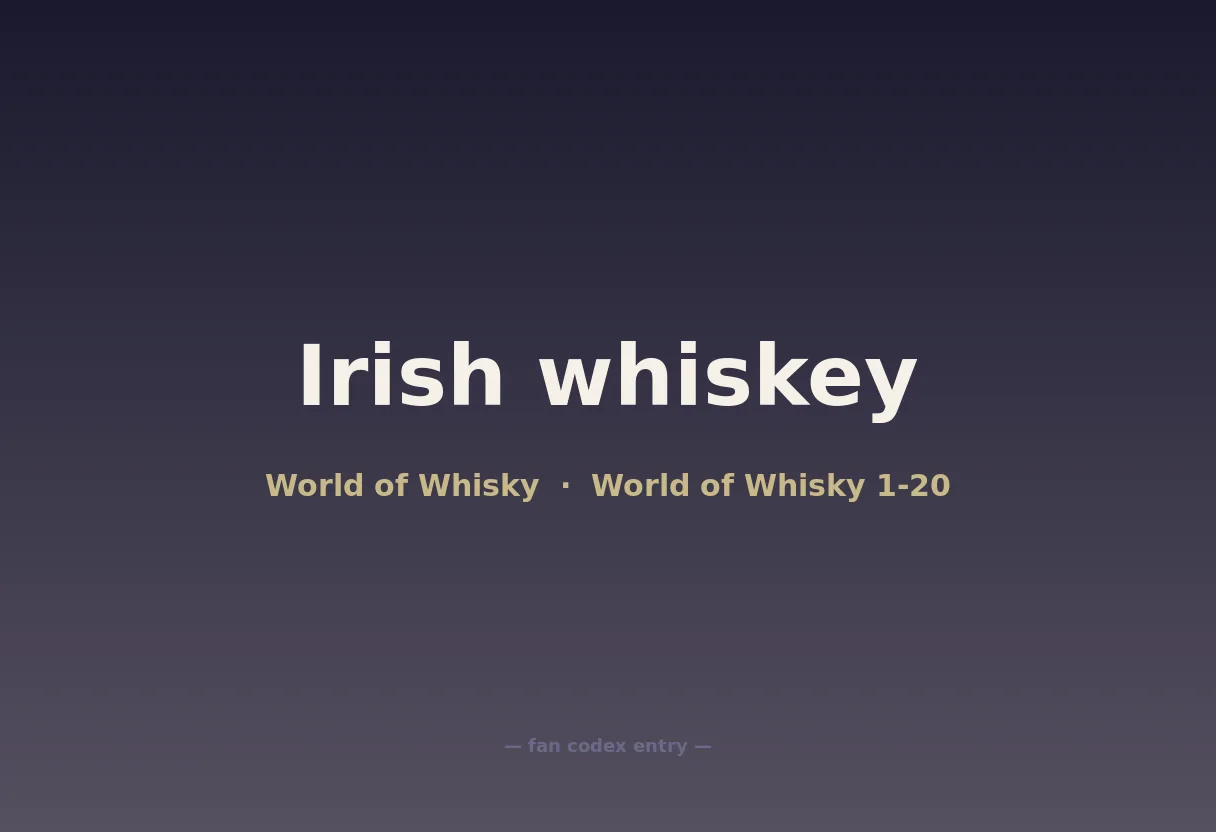 Irish whiskey