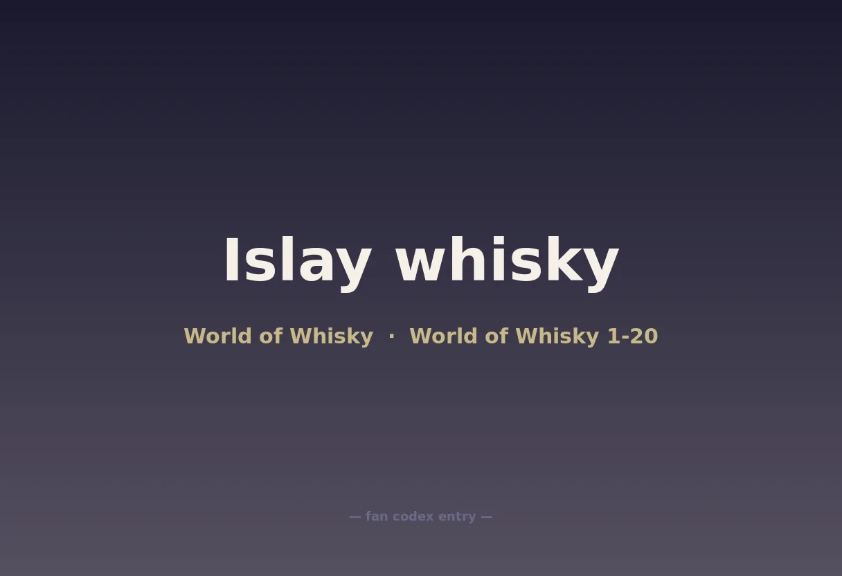 Islay whisky