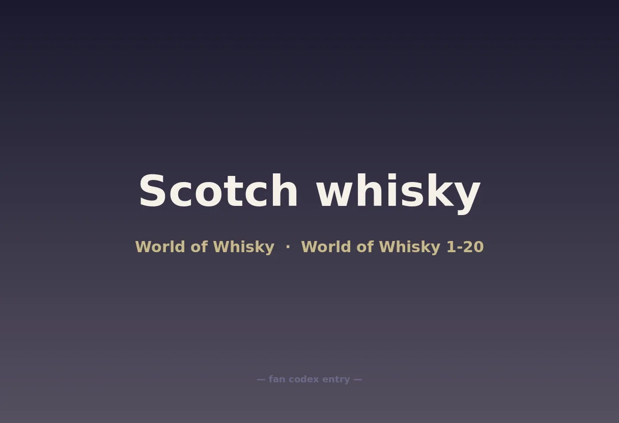Scotch whisky