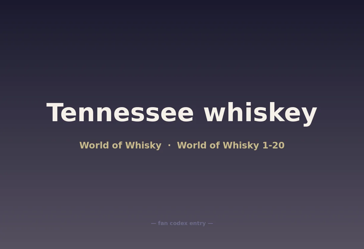 Tennessee whiskey